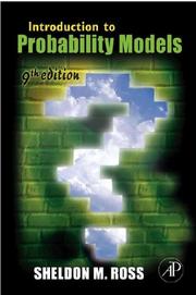Cover of: Introduction to Probability Models, Ninth Edition