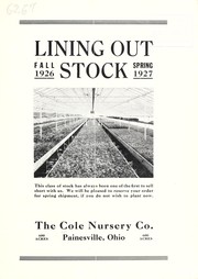 Cover of: Lining out stock | Cole Nursery Company