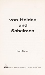 Cover of: Von Helden und Schelmen. by Kurt Reiter