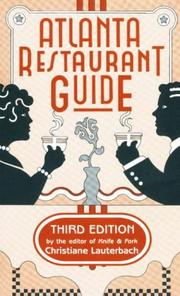 Cover of: Atlanta restaurant guide