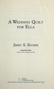 Cover of: A wedding quilt for Ella by Jerry S. Eicher
