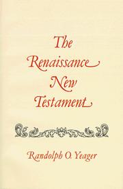 Cover of: Renaissance New Testament Full Set- Volumes 1-18 (Renaissance New Testament)