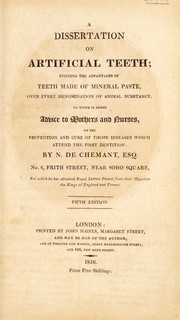 A dissertation on artificial teeth in general by Nicolas Dubois de Chémant