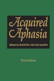 Cover of: Acquired aphasia