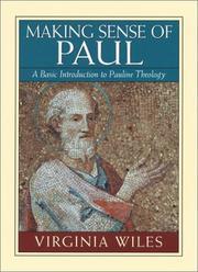 Cover of: Making Sense of Paul by Virginia Wiles
