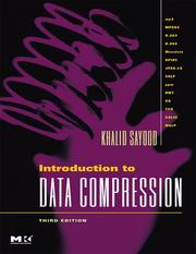 Introduction to data compression by Khalid Sayood
