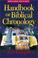 Cover of: Handbook of biblical chronology