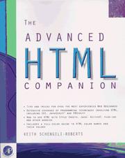 Cover of: The advanced HTML companion