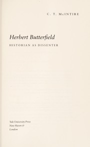 Herbert Butterfield by C. T. McIntire