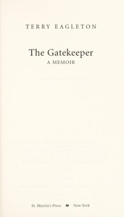 Cover of: The gatekeeper : a memoir by 