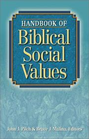 Cover of: Handbook of biblical social values by John J. Pilch & Bruce J. Malina, editors.