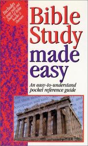 Cover of: Bible Study Made Easy