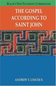 Cover of: The Gospel according to Saint John