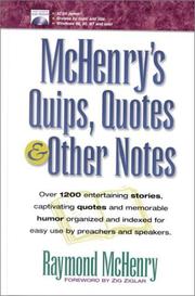 Cover of: McHenry's Quips, Quotes & Other Notes by Raymond McHenry