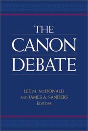 Cover of: The Canon Debate