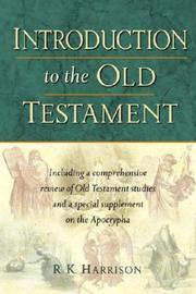 Cover of: Introduction to the Old Testament