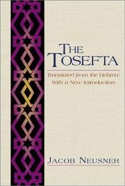Cover of: The Tosefta by Jacob Neusner