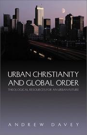 Urban Christianity and Global Order by Andrew Davey