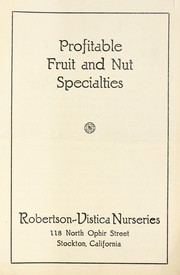Cover of: Profitable fruit and nut specialties | Robertson-Vistica Nursery Co