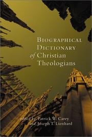 Cover of: Biographical dictionary of Christian theologians