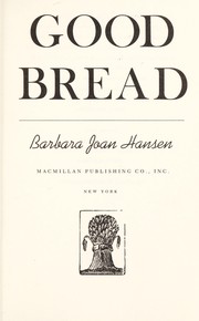 Cover of: Good bread