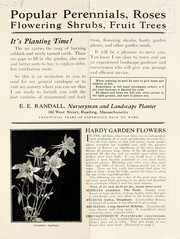 Cover of: Popular perennials, roses, flowering shrubs, fruit trees | E.E. Randall (Firm)