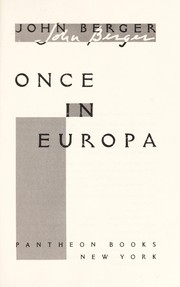 Cover of: Once in Europa