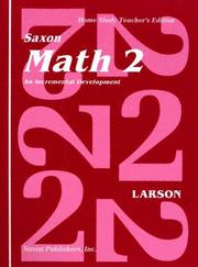 Cover of: Math 2 An Incremental Development: Home School Teachers Edition