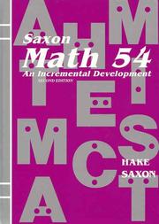 Cover of: Math 54 | Stephen Hake