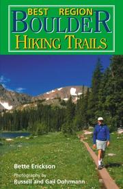 Best Boulder-Region hiking trails by Bette Erickson