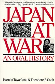 Cover of: Japan at War by Haruko Taya Cook, Theodore F. Cook