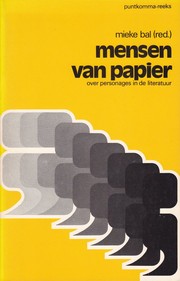 Cover of: Mensen van Papier by Onder de redactie van Mieke Bal.