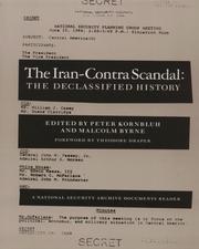 Cover of: The Iran-Contra Scandal: The Declassified History (The National Security Archive Document)