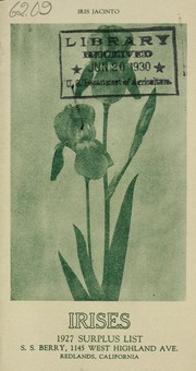 Cover of: Irises 1927 surplus list | S. S. Berry (Firm)