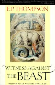 Cover of: Witness Against the Beast by E. P. Thompson