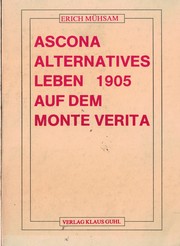 Cover of: Ascona: eine Broschüre