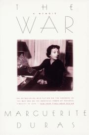 Cover of: The War by Marguerite Duras