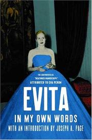 Cover of: Evita by Eva Perón, Joseph A. Page, Laura Dail