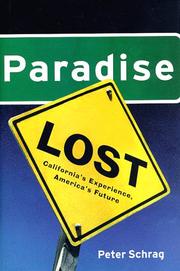 Cover of: Paradise lost: California's experience, America's future