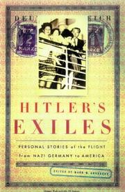 Cover of: Hitler's exiles: personal stories of the flight from Nazi Germany to America