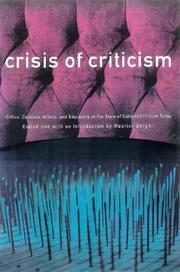 Cover of: The crisis of criticism