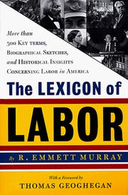 Cover of: The lexicon of labor by R. Emmett Murray