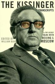 Cover of: The Kissinger transcripts | 