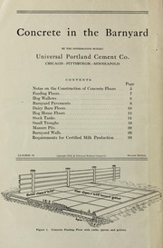 Cover of: Concrete in the barnyard. | Universal Portland Cement Company.