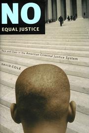 Cover of: No Equal Justice by Cole, David, David Cole