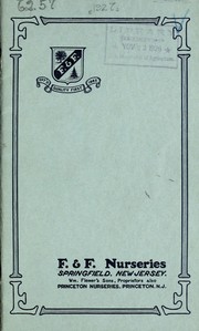 Cover of: F. & F. Nurseries [catalog], Springfield, New Jersey | F & F Nurseries
