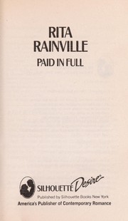 Cover of: Paid in full by Rita Rainville