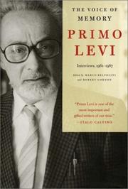 Cover of: The Voice of Memory by Primo Levi