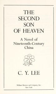 Cover of: The second son of heaven: a novel of nineteenth-century China