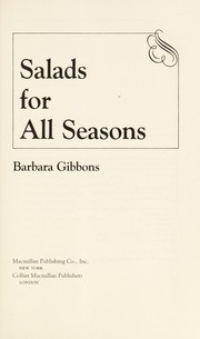 Cover of: Salads for all seasons by Barbara Gibbons